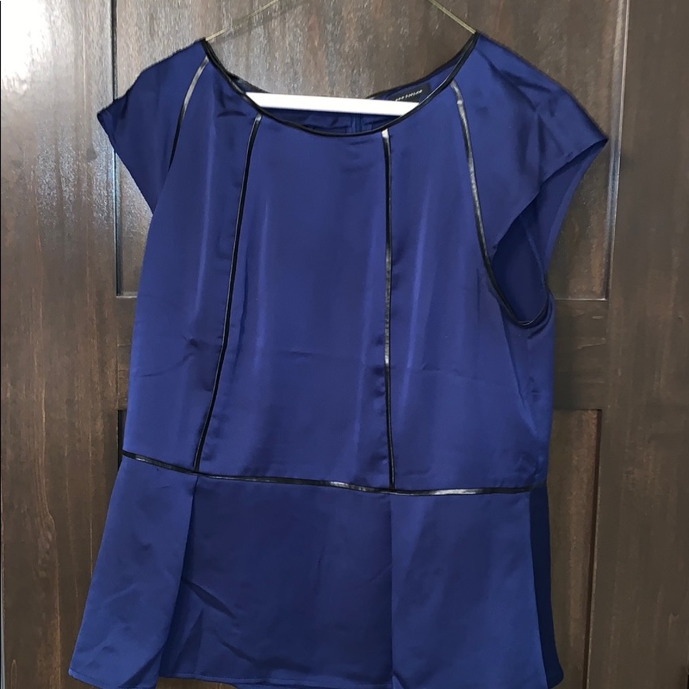 Ann Taylor navy and black top